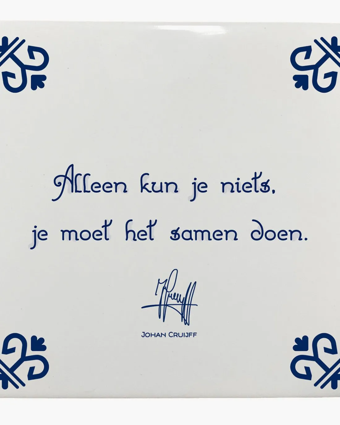 Best Sale Cruyff Alleen Kun Je Niets, Je Moet Het Samen Doen