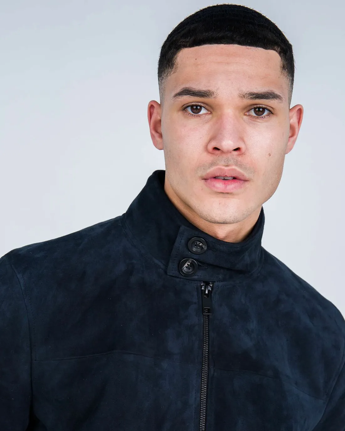 Discount Cruyff Dante Suede Harrington Jacket