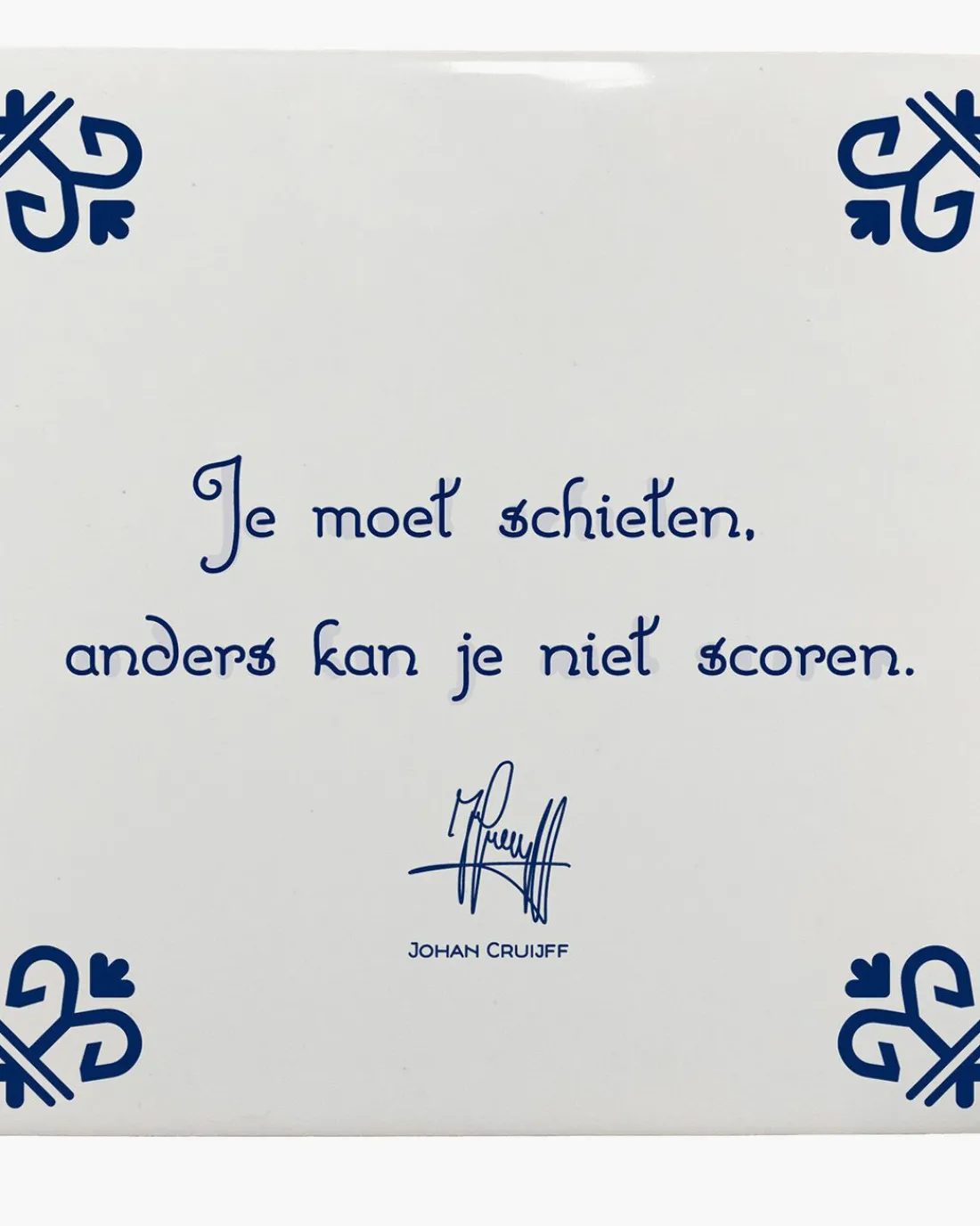 Online Cruyff Je Moet Schieten, Anders Kan Je Niet Scoren