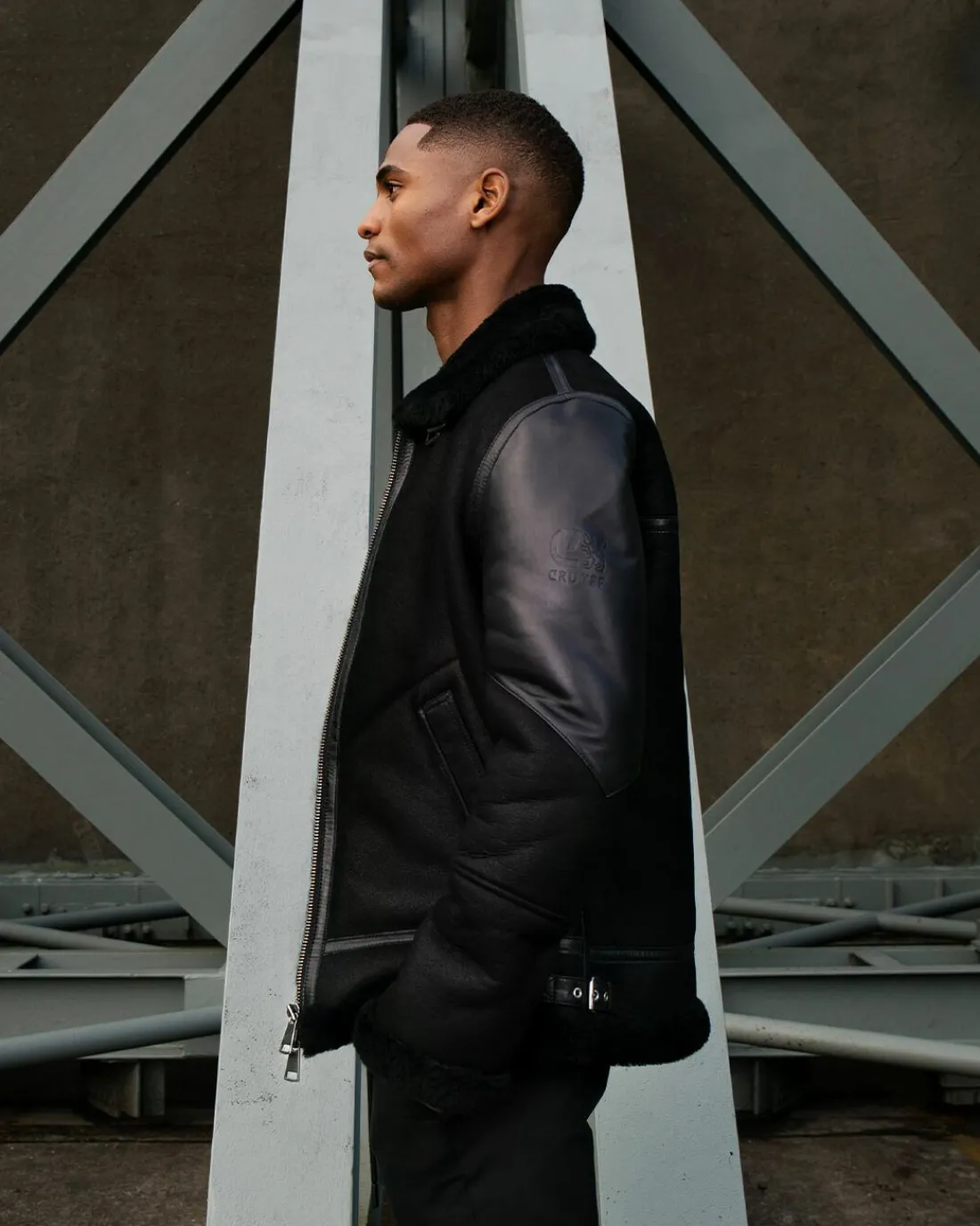 Outlet Cruyff Juan Shearling Leren Jas