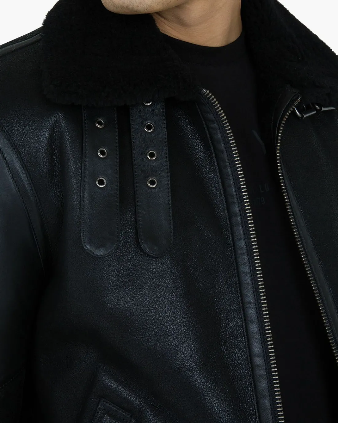 Outlet Cruyff Juan Shearling Leren Jas