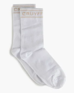Fashion Cruyff White/Gold Stripe Sock